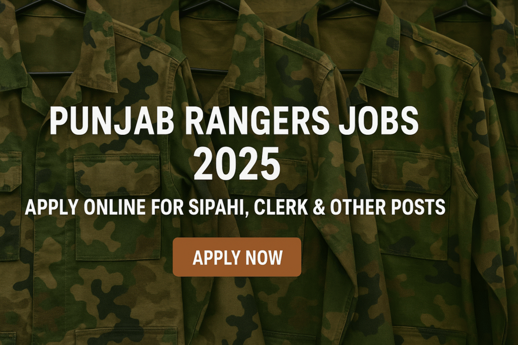 Punjab Rangers Jobs 2025